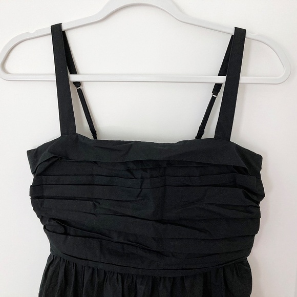 Abercrombie Emerson Poplin Black Sleeveless Midi Dress - MP - Picture 2 of 6